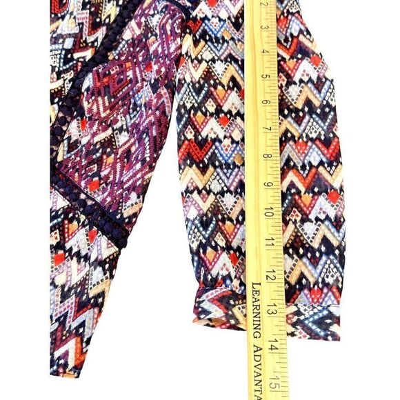 Anthropologie Vanessa Virginia Boho 3/4 Sleeve Multicolor Blouse Sz 2P EUC - Picture 11 of 12